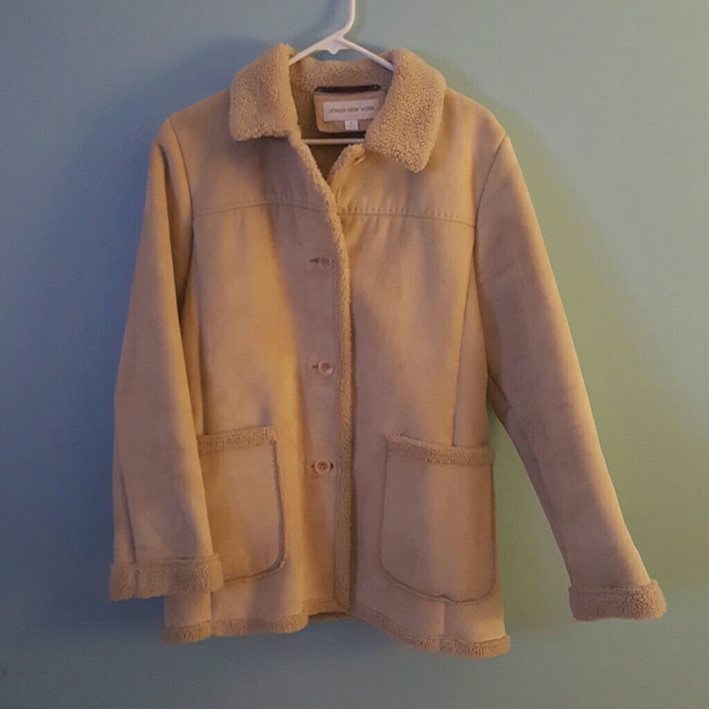 Faux suede tan jacket